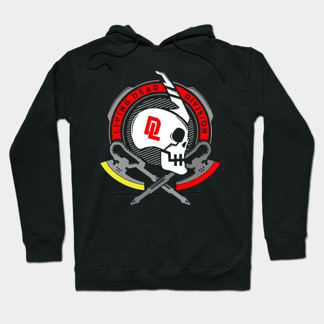 Living Dead Division Logo Hoodie by Pakyu Pashion